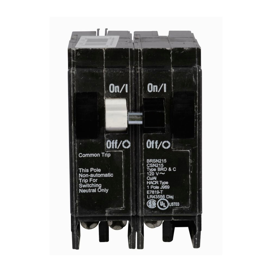 EATON 2-POLE 20A SWITCHING NEUTRAL