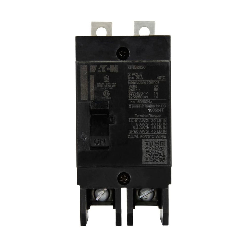 EATON 2-POLE 60A BOLT-ON 277V MCCB