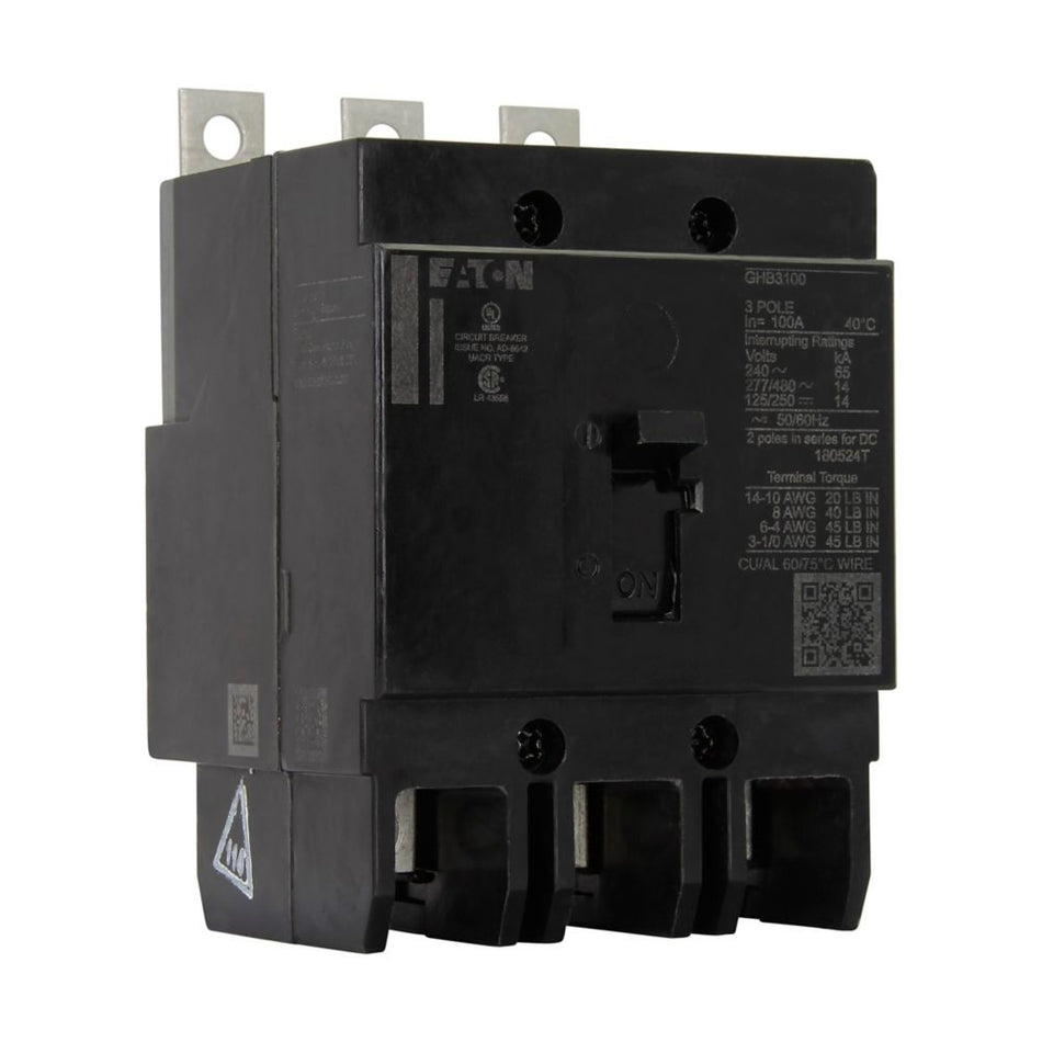 EATON 3-POLE 20A BOLT-ON 277V MCCB